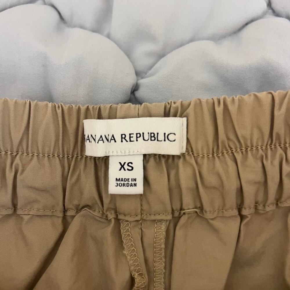 Banana Republic Wide Leg Pull On Cotton Poplin Ankle Pant. - Picture 2 of 3